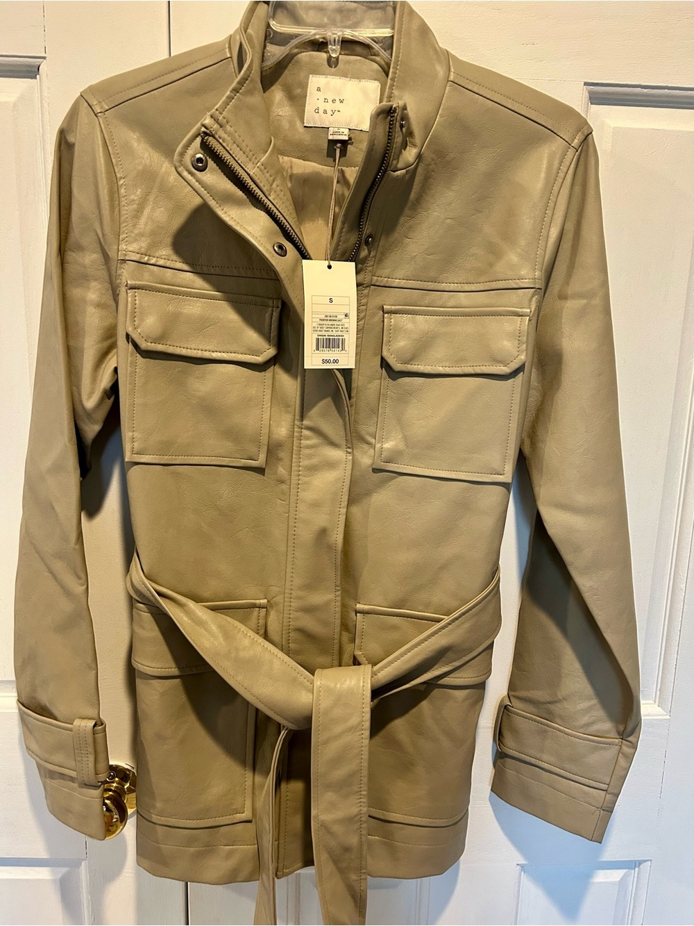 a new day Taupe Belted Utility Jacket